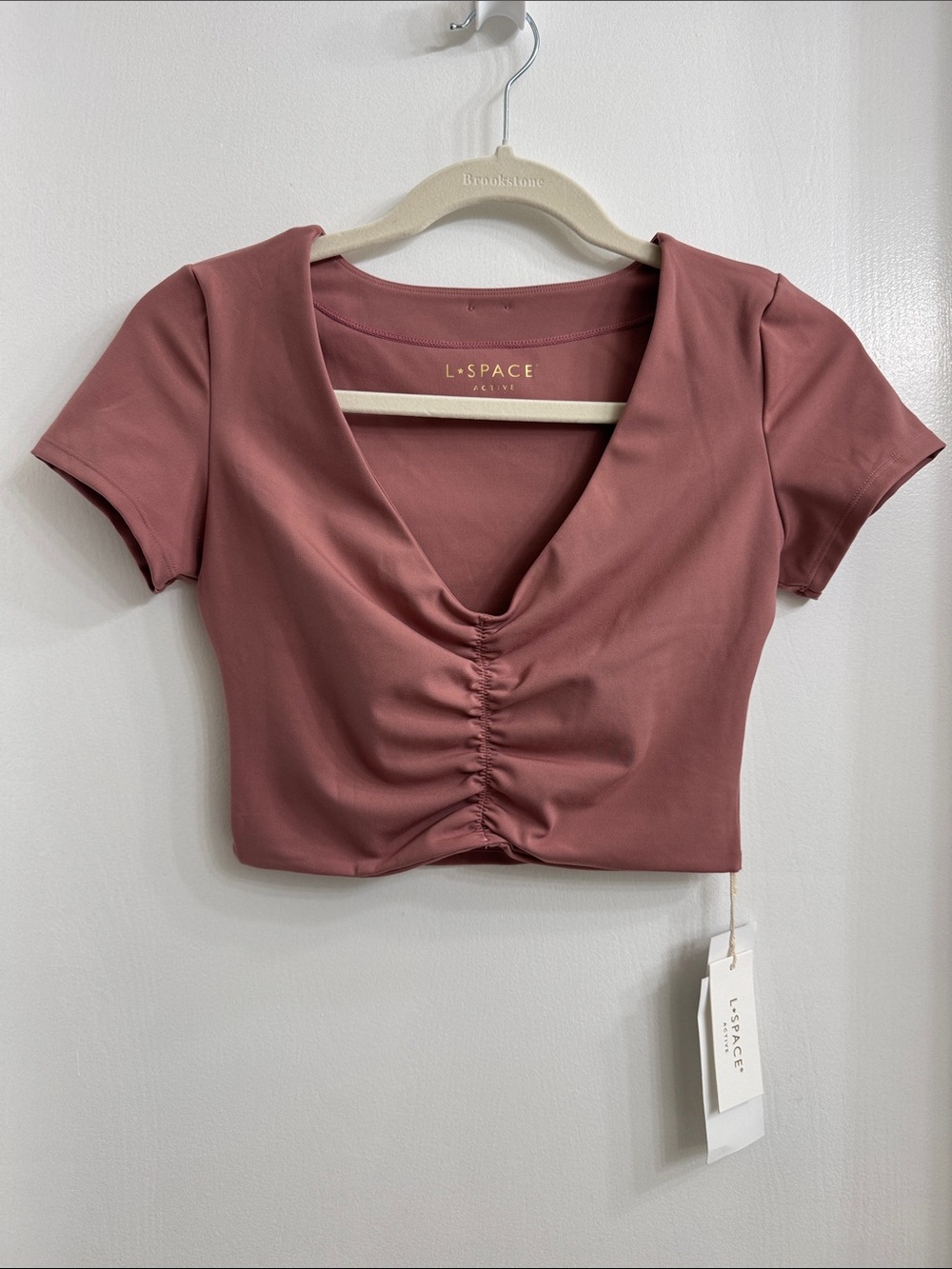 L*Space Active Warren Ruched Crop Top